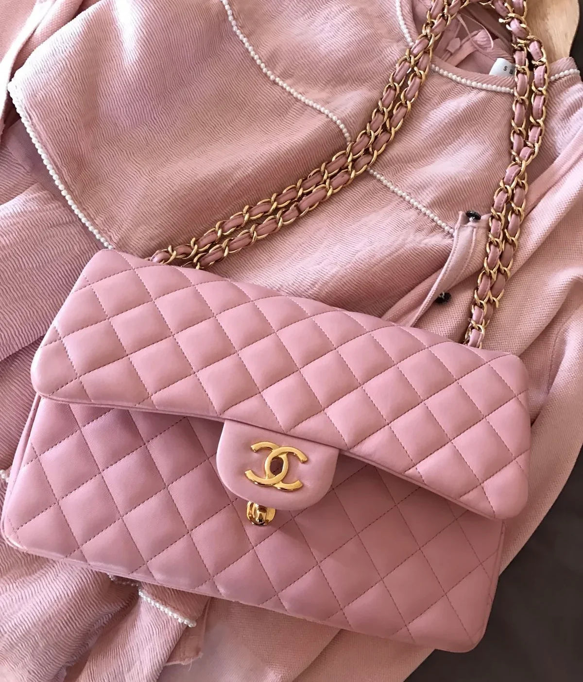 Sac Chanel Sac Chanel Timeless Rose Clair