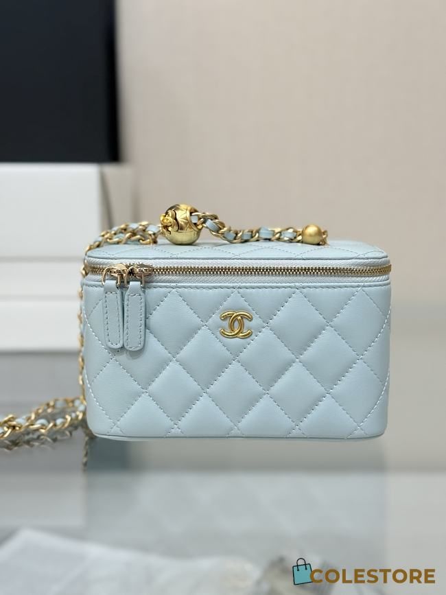 Sac Chanel Sac Chanel Vanity Bleu Clair