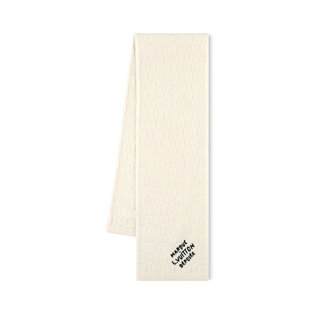 Bonnet LV Damier Snug Crème