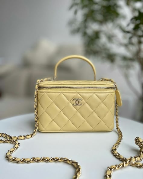 Sac Chanel Sac Chanel Vanity Jaune