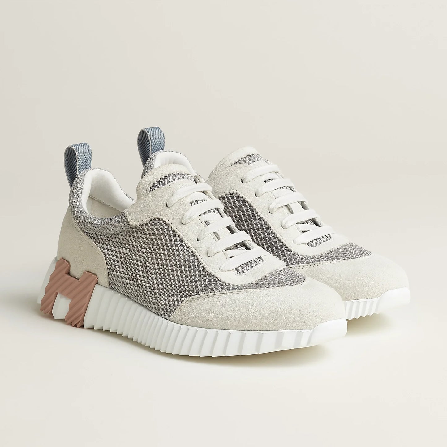 Hermès Bouncing gris Lulea / Blanc
