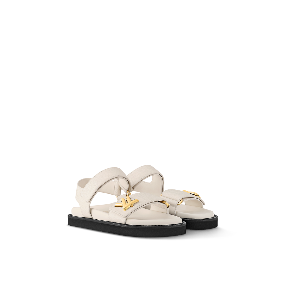 Sandales LV Blanche