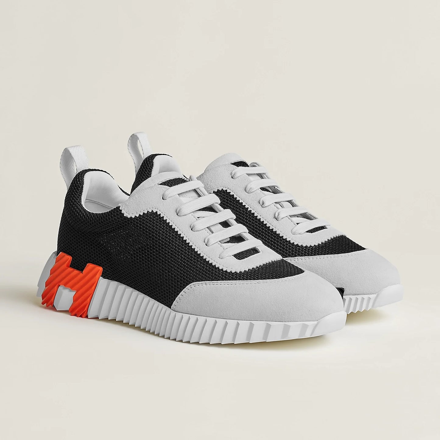 Hermès Bouncing Noir/Blanc/Orange